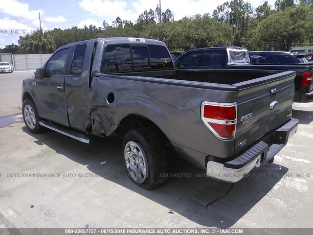 1FTFX1CF4EKF46016 - 2014 FORD F150 SUPER CAB GRAY photo 3