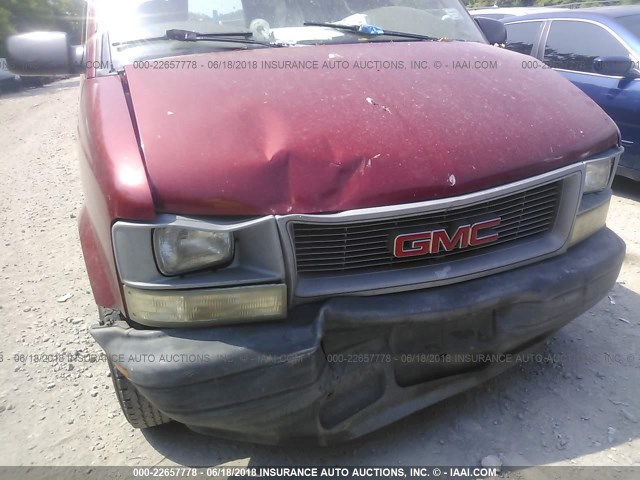 1GTDM19W5VB516403 - 1997 GMC SAFARI XT RED photo 6