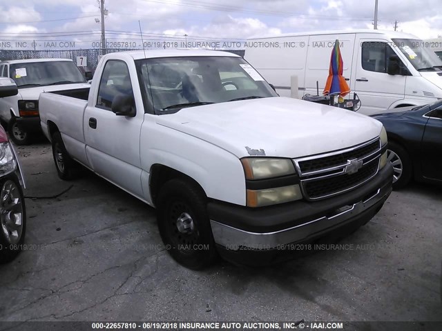 1GCEC14X87Z156089 - 2007 CHEVROLET SILVERADO C1500 CLASSIC WHITE photo 1
