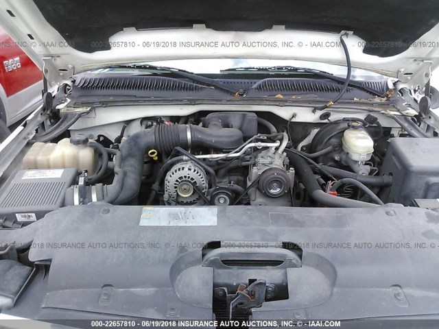 1GCEC14X87Z156089 - 2007 CHEVROLET SILVERADO C1500 CLASSIC WHITE photo 10