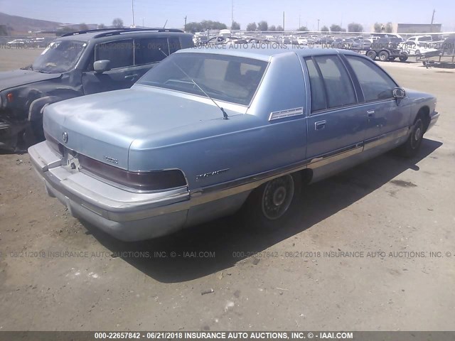 1G4BT537XNR442661 - 1992 BUICK ROADMASTER LIMITED BLUE photo 4