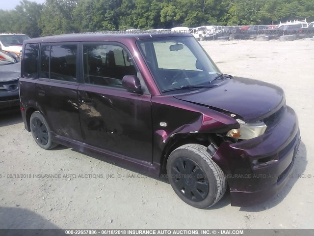 JTLKT324164055435 - 2006 TOYOTA SCION XB Марун фото 1