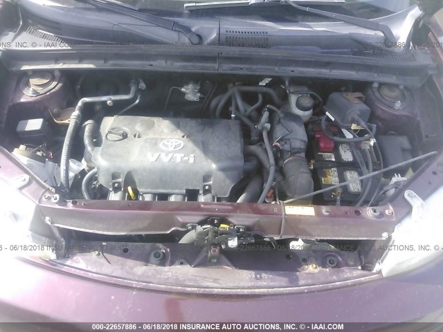 JTLKT324164055435 - 2006 TOYOTA SCION XB Марун фото 10