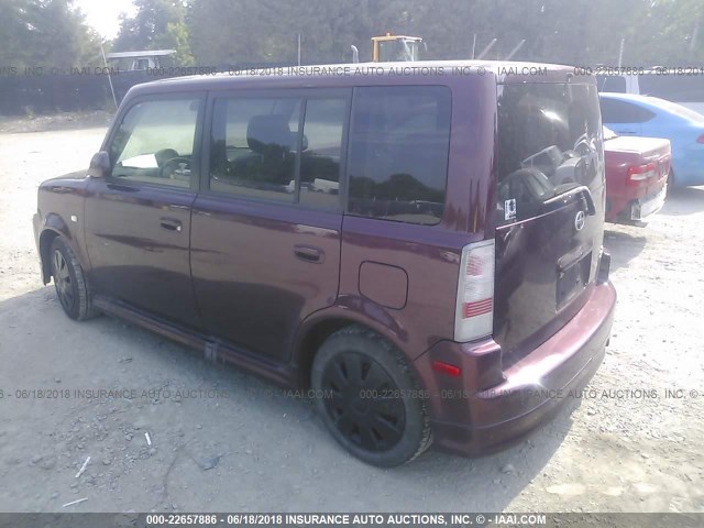 JTLKT324164055435 - 2006 TOYOTA SCION XB Марун фото 3