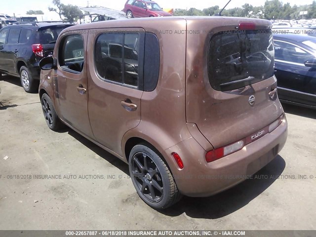 JN8AZ2KRXBT208863 - 2011 NISSAN CUBE S/SL/KROM BROWN photo 3