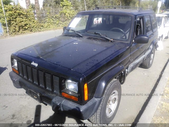 1J4FT68S2XL510041 - 1999 JEEP CHEROKEE SPORT/CLASSIC შავი ფოტო 2