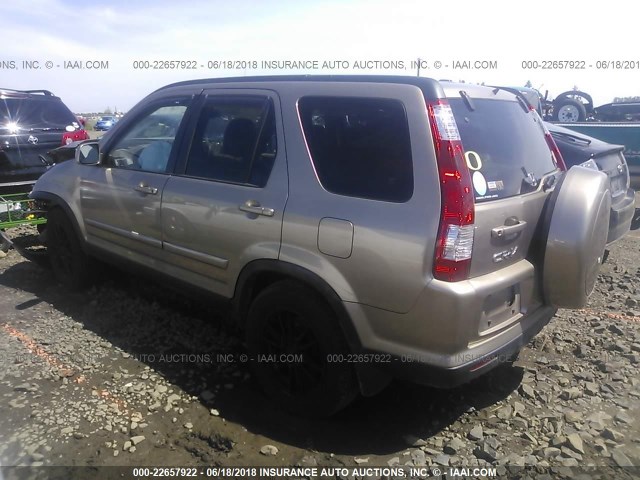 JHLRD789X5C018988 - 2005 HONDA CR-V SE/EX GOLD photo 3