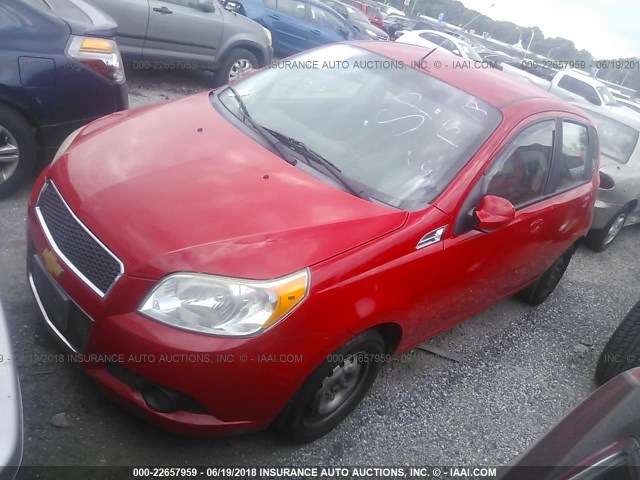 KL1TD6DE5BB127237 - 2011 CHEVROLET AVEO LS/LT 红色 照片 2