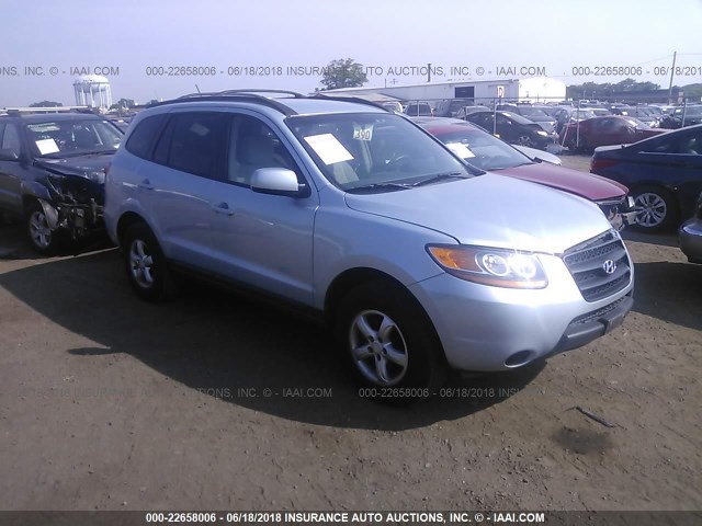 5NMSG13D48H174559 - 2008 HYUNDAI SANTA FE GLS BLUE photo 1