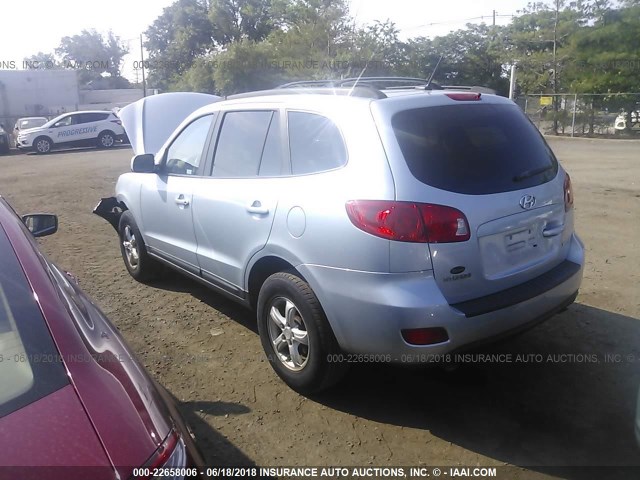 5NMSG13D48H174559 - 2008 HYUNDAI SANTA FE GLS BLUE photo 3