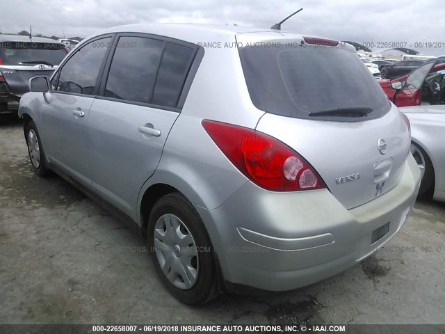 3N1BC1CP5CL361037 - 2012 NISSAN VERSA S/SL SILVER photo 3