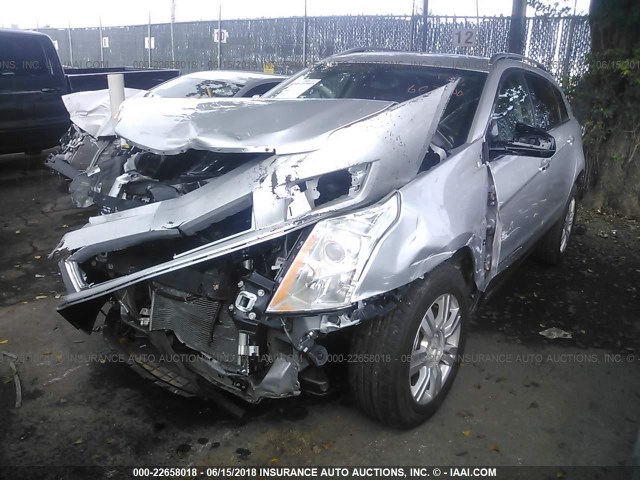 3GYFNBE30FS607540 - 2015 CADILLAC SRX LUXURY COLLECTION SILVER photo 2