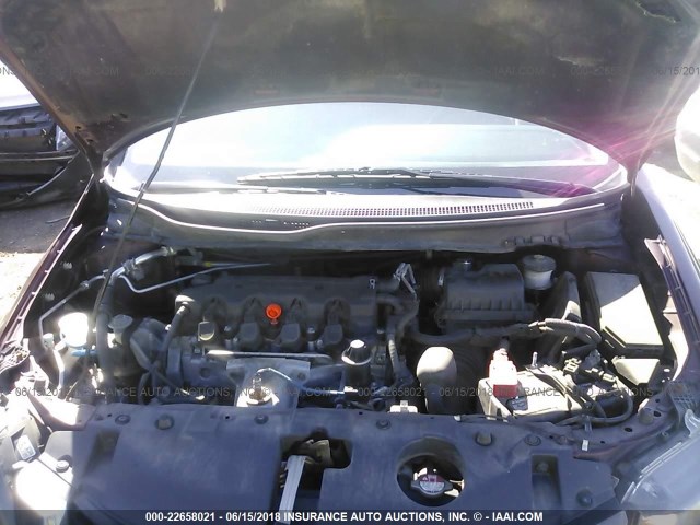 19XFB2F93EE059127 - 2014 HONDA CIVIC EXL 栗色 照片 10