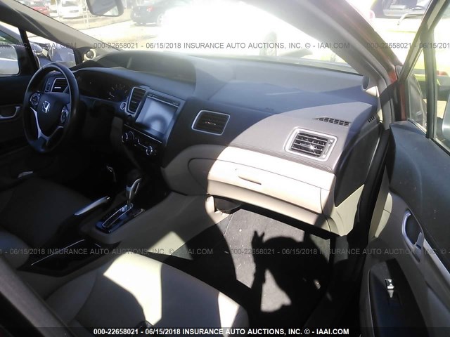 19XFB2F93EE059127 - 2014 HONDA CIVIC EXL 栗色 照片 5