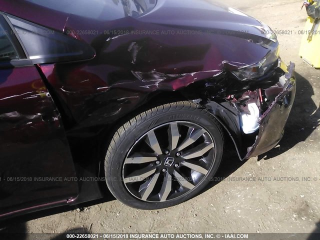 19XFB2F93EE059127 - 2014 HONDA CIVIC EXL MAROON photo 6