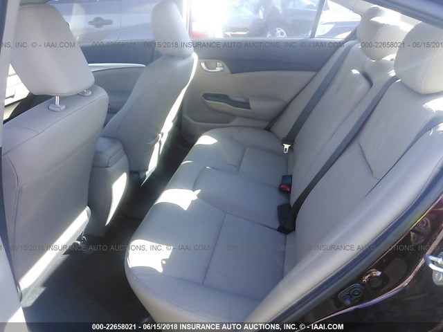 19XFB2F93EE059127 - 2014 HONDA CIVIC EXL 栗色 照片 8