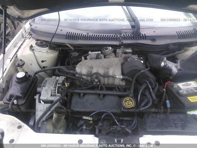 1FAFP52U4WG175635 - 1998 FORD TAURUS LX/SE WHITE photo 10