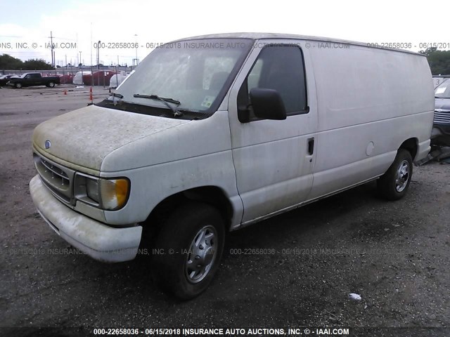 1FTFE2422VHC03435 - 1997 FORD ECONOLINE E250 VAN WHITE photo 2