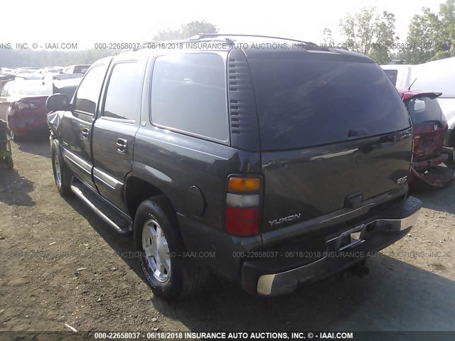 1GKEK13T66J107704 - 2006 GMC YUKON BLACK photo 3