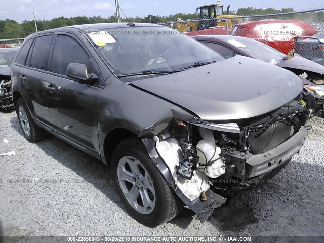 2FMDK3JC8DBC91580 - 2013 FORD EDGE SEL TAN photo 1