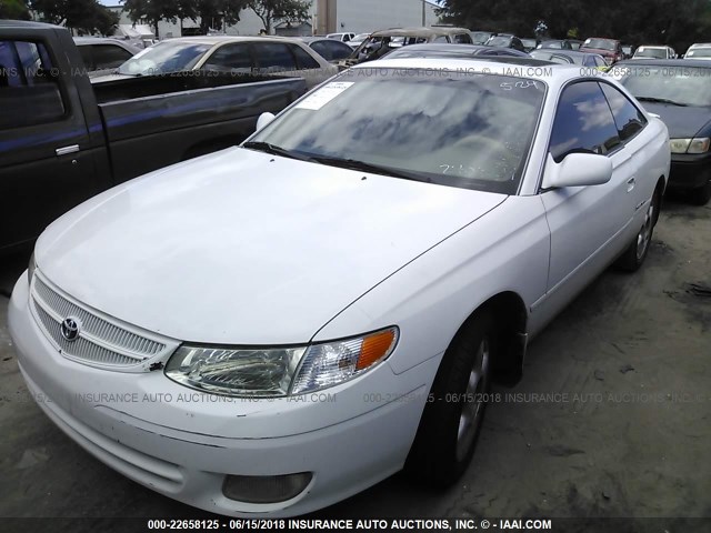 2T1CF22P6XC240364 - 1999 TOYOTA CAMRY SOLARA SE/SLE WHITE photo 2