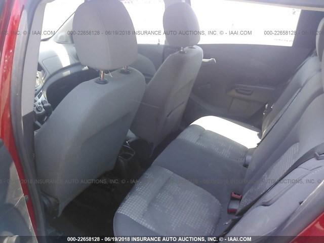 1G1JB6SH9C4183201 - 2012 CHEVROLET SONIC LS 红色 照片 8