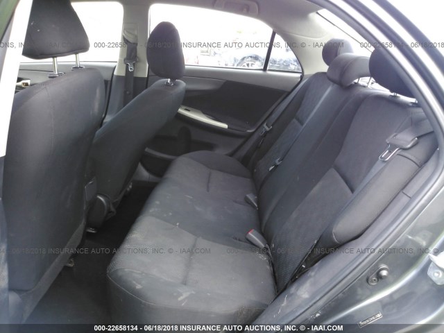 2T1BU4EE1AC462681 - 2010 TOYOTA COROLLA S/LE/XLE GRAY photo 8