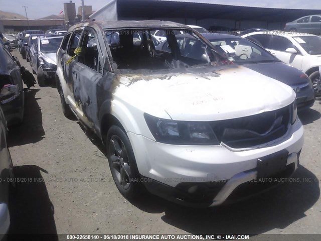 3C4PDCGG6FT584262 - 2015 DODGE JOURNEY CROSSROAD WHITE photo 1