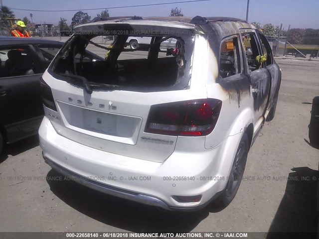 3C4PDCGG6FT584262 - 2015 DODGE JOURNEY CROSSROAD WHITE photo 4