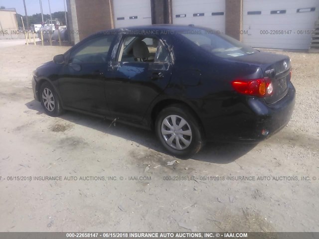 JTDBL40E79J020062 - 2009 TOYOTA COROLLA LE/XLE BLACK photo 3