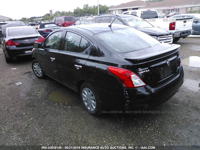 3N1CN7AP9EL807908 - 2014 NISSAN VERSA S/S PLUS/SV/SL BLACK photo 3