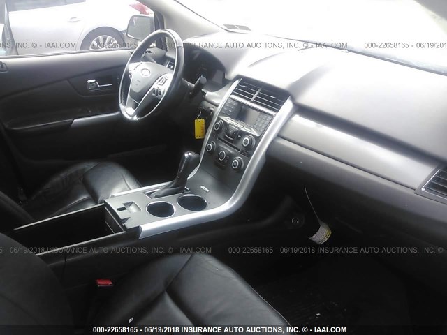 2FMDK4JC4DBB35803 - 2013 FORD EDGE SEL GRAY photo 5