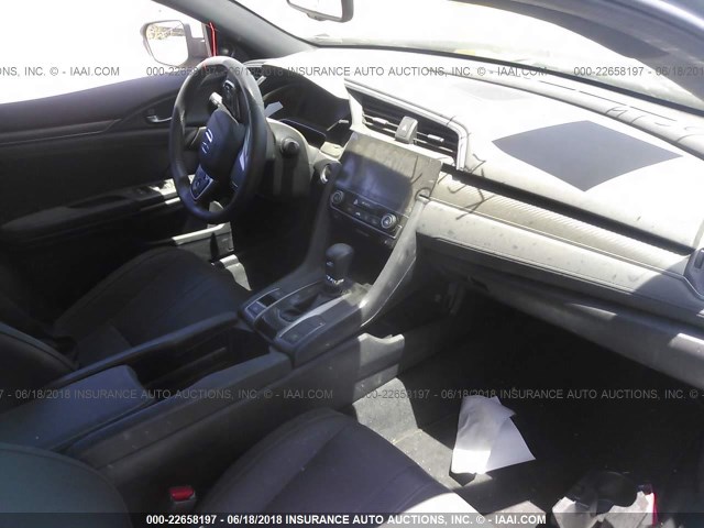 SHHFK7H96HU416209 - 2017 HONDA CIVIC SPORT TOURING GRAY photo 5