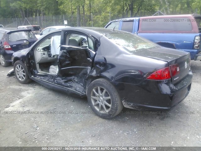 1G4HD572X7U192277 - 2007 BUICK LUCERNE CXL BLACK photo 3