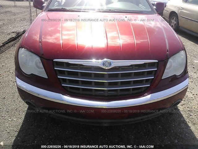 2A8GM68X07R246935 - 2007 CHRYSLER PACIFICA TOURING MAROON photo 6