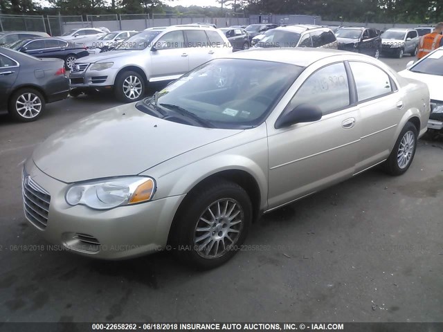 1C3EL46X36N141539 - 2006 CHRYSLER SEBRING GOLD photo 2