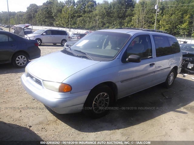 2FMDA5147WBB09149 - 1998 FORD WINDSTAR WAGON BLUE photo 2