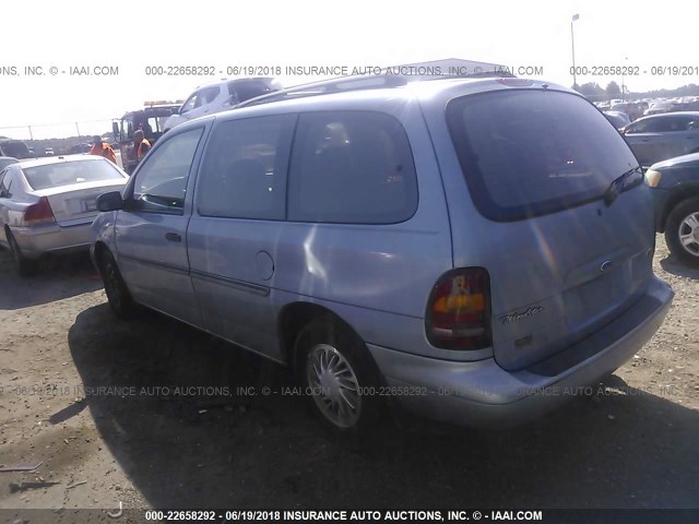 2FMDA5147WBB09149 - 1998 FORD WINDSTAR WAGON BLUE photo 3