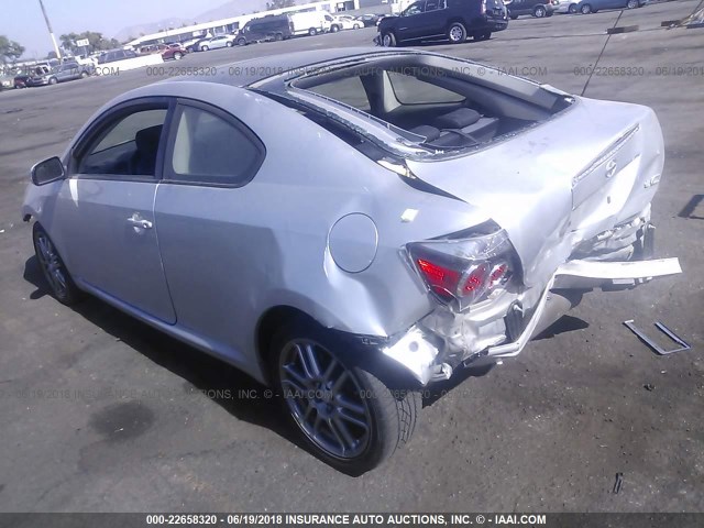 JTKDE167180263230 - 2008 TOYOTA SCION TC 银色 照片 3
