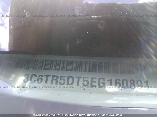 3C6TR5DT5EG160891 - 2014 RAM 2500 SLT WHITE photo 9