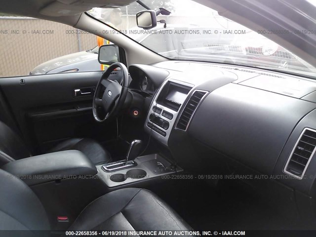 2FMDK39C07BB57462 - 2007 FORD EDGE SEL PLUS BLACK photo 5