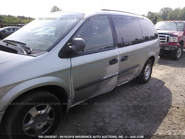 1D4GP24R54B543226 - 2004 DODGE GRAND CARAVAN SE GREEN photo 6