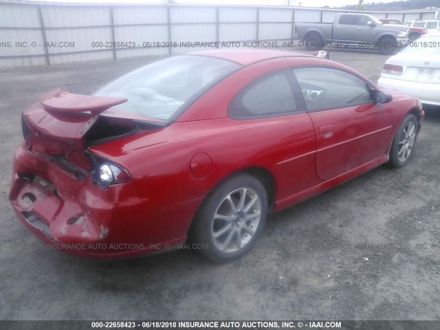 4B3AG42G44E076699 - 2004 DODGE STRATUS SXT RED photo 4