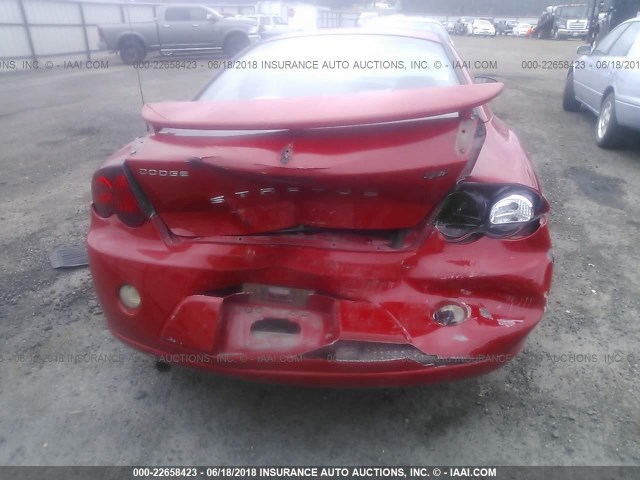 4B3AG42G44E076699 - 2004 DODGE STRATUS SXT RED photo 6