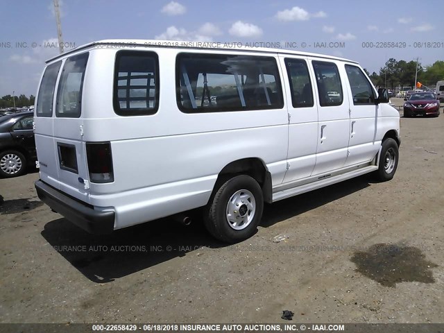 1FBJS31H3THB00690 - 1996 FORD ECONOLINE E350 SUPER DUTY WHITE photo 4