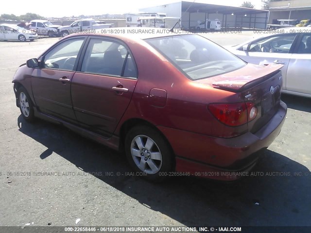 1NXBR32E44Z243815 - 2004 TOYOTA COROLLA CE/LE/S RED photo 3