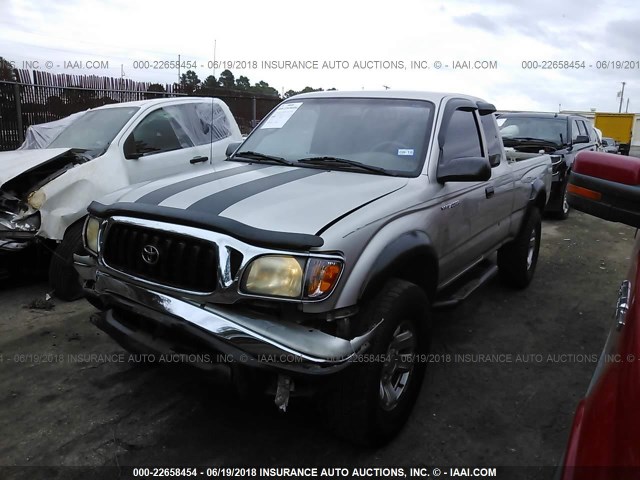 5TESM92N81Z872633 - 2001 TOYOTA TACOMA XTRACAB PRERUNNER ვერცხლისფერი ფოტო 2