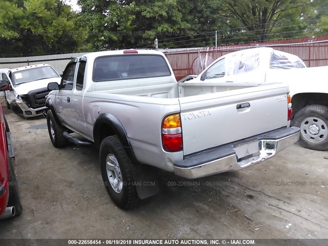 5TESM92N81Z872633 - 2001 TOYOTA TACOMA XTRACAB PRERUNNER SILVER photo 3