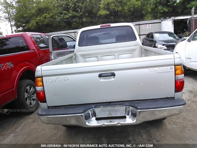 5TESM92N81Z872633 - 2001 TOYOTA TACOMA XTRACAB PRERUNNER ვერცხლისფერი ფოტო 8