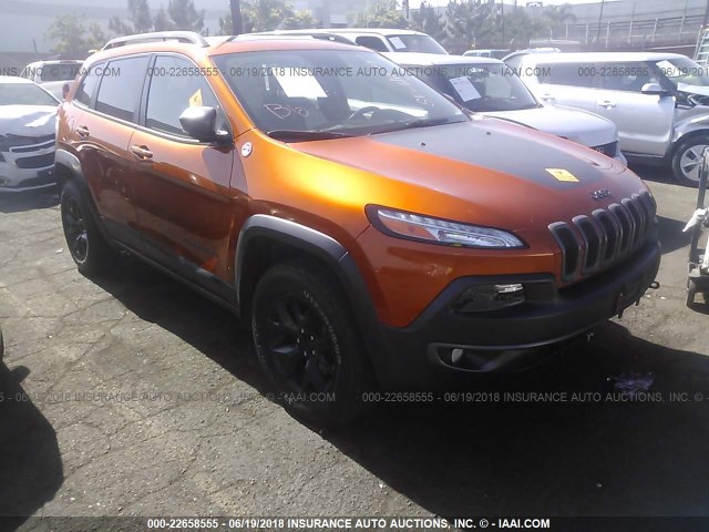 1C4PJMBS5GW219173 - 2016 JEEP CHEROKEE TRAILHAWK 橙色 照片 1